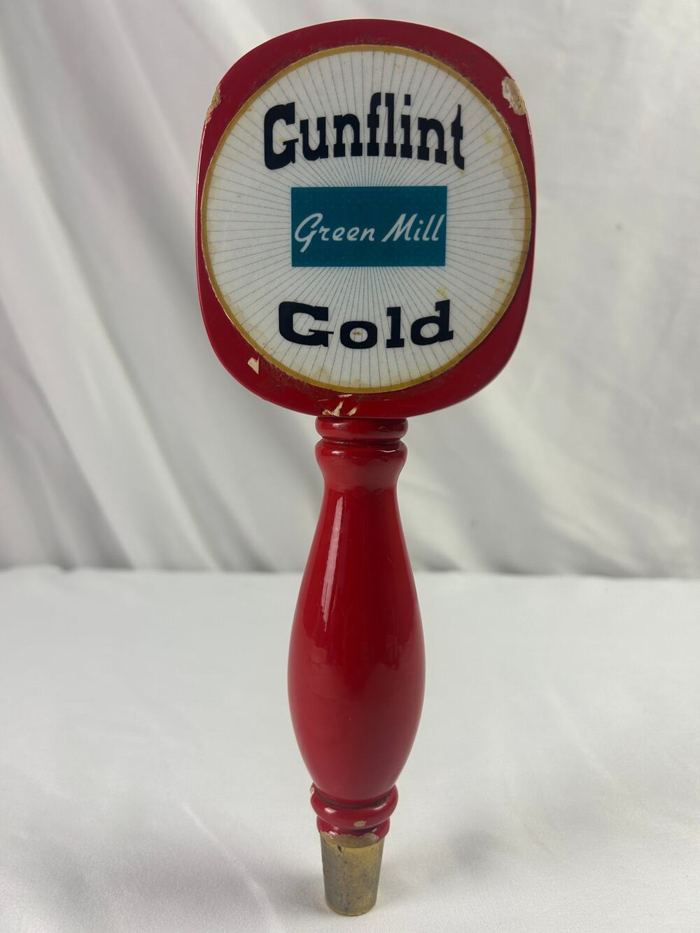 Green Mill Gunflint Gold Ale Beer Tap Handle Vintage Minnesota Brewpub Bar Decor